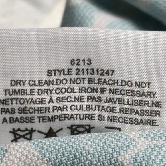 Tory Burch Walton Ankle Pants Teal Green Paisley Size 10 Cotton - Picture 9 of 9